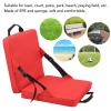 Stadium Seat Cushion, Portable High Back Soft Patio Cushion Foldable Chair Cushion with Storage Pocket, 600D Kayak Seat Travel Seat Cushion for Fishing, Hiking, Outdoor Concerts, view 3