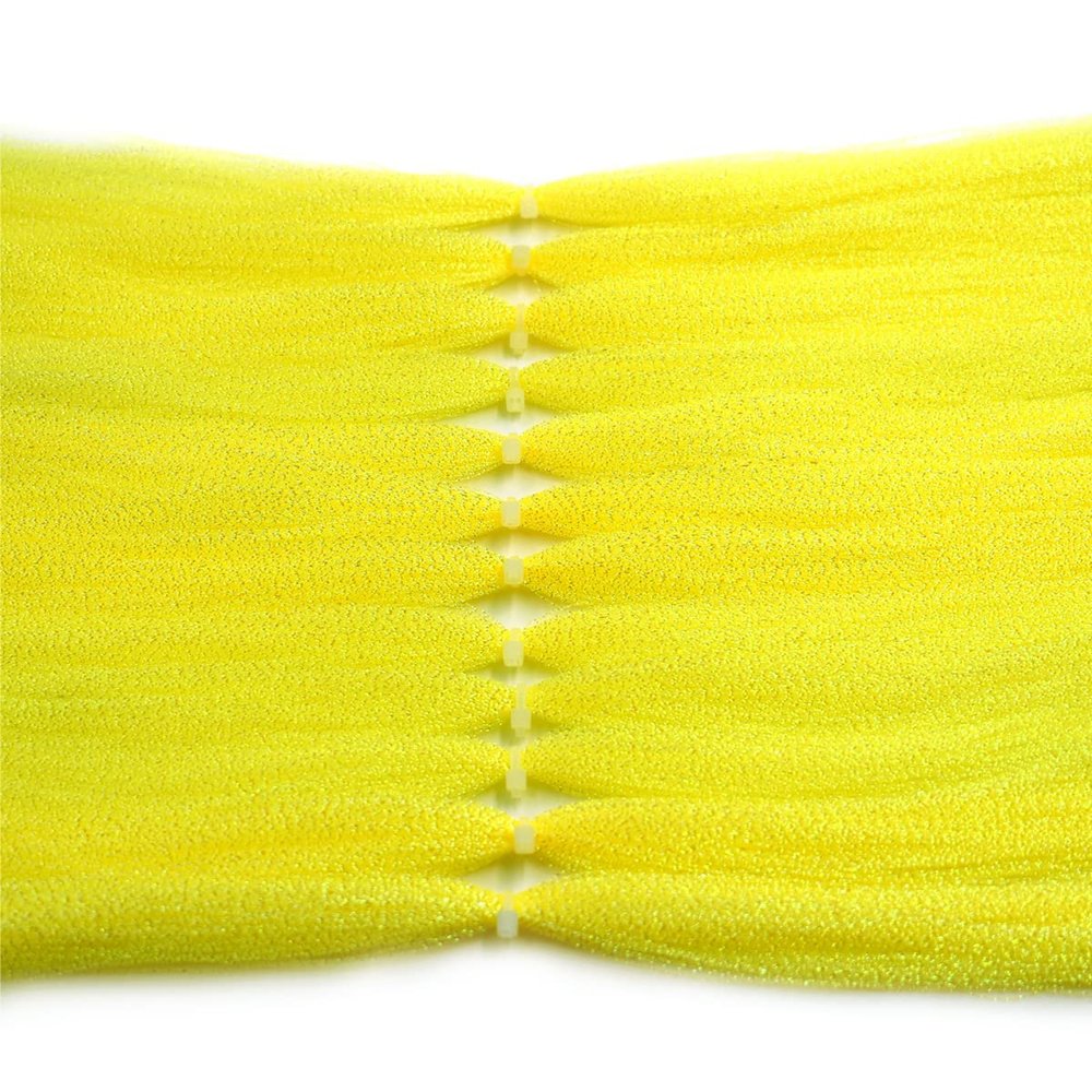 12 Packs 270 Strands per Bag Crystal Flash Line Fly Fishing Tying Material Dry Flies Multiple Colors (2-Yellow-12packs)