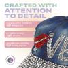 Forest & Twelfth Fashion Bling Baseball Cap Hat, Embellished with Crystal Rhinestones, Faux Gemstones, Embroidery (Love Lips) view 4