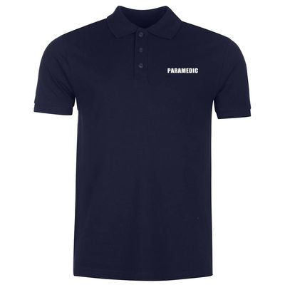 L8502-LXYB Polo Shirts for Men Paramedic Embroidered Short Sleeve Mens Polo Shirts (Navy,XL,X-Large)