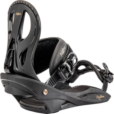 Nitro Rythm Womens Snowboard Bindings, Black Bronze, Small