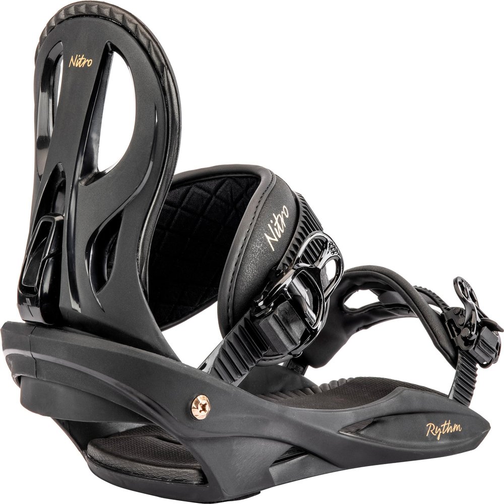 Nitro Rythm Womens Snowboard Bindings, Black Bronze, Small