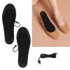 1 Pair Electric Heated Insole, USB Charging Heated Shoe Insole Warm Keeping Lightweight EVA Rechargeable Heated Insoles Winter Foot Warmer for Hunting, Fishing, Camping, 5V view 3