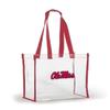 Desden Ole Miss 214 NCAA Clear Stadium Tote Purse Bag view 1