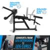 ANYTHING SPORTS Heavy Duty Adjustable Leg Extension and Curl Machine 2.0 view 2
