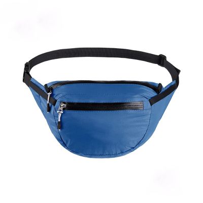 Feilx Fanny Pack for Men & Women - Double Waterproof, Compact Storage,Casual Multi-Function Large-Capacity Chest Bag for Jogging Hiking (Color : Blue, Size : 24 * 14 * 7cm)