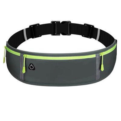 Feilx Fanny Pack,Fanny Pack for Men & Women with Headphone Jack for Jogging Hiking (Color : Gray, Size : 43 * 10cm)