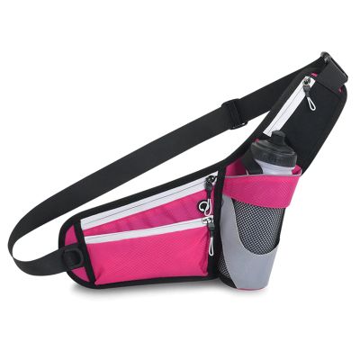 Feilx Fanny Pack for Men & Women - Outdoor Sports Running Pockets,That Can Hold a 6.2-Inch Mobile Phone,Suitable for Jogging Hiking (Color : Pink, Size : 33 * 29cm)