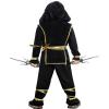 Nabobs Kids Ninja Costume - Dragon Ninja Set with Plastic Toy Accessories for Halloween Boys Girls Cosplay view 2
