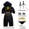 Nabobs Kids Ninja Costume - Dragon Ninja Set with Plastic Toy Accessories for Halloween Boys Girls Cosplay view 4