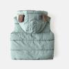 Kids Toddler Baby Girls Boys Autumn Winter Warm Thick Ear Cotton Hooded Long Sleeve Vest Boy Jackets (A, 2-3 Years) view 2
