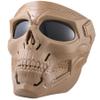 Tactical Mask, Airsoft Mask Full Face with HD Goggle Skull Skeleton Paintball Mask for CS Survival Games Shooting Cosplay Movie Paintball Halloween Scary Masks view 1