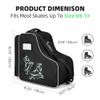 CELLGEAR Skate Bag Adults Roller Skates Bag,Large Capacity Ice Skates Carry Bag with Adjustable Shoulder Strap Nylon Inline Skate Bags for Girls Boys Women Men view 2