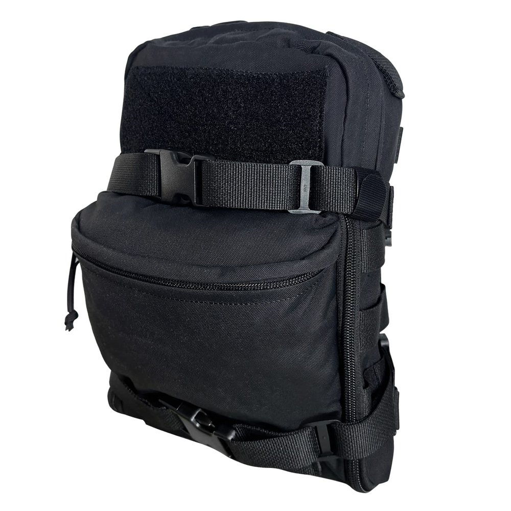 Tactical Hydration Backpack for 2L Hydration Bladder, Lightweight Hydration Backpack MOLLE Water Carrier for 2L Hydration Bladder Reservoir Pack for Hiking Biking Running Climbing (Black)