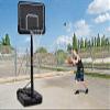 Portable Basketball Hoop & Goals with Vertical Jump Measurement, Basketball System 6.6-10ft Height Adjustment and Wheels, 43" Backboard, Outdoor Basketball System Stand for Both Indoor Outdoor view 4