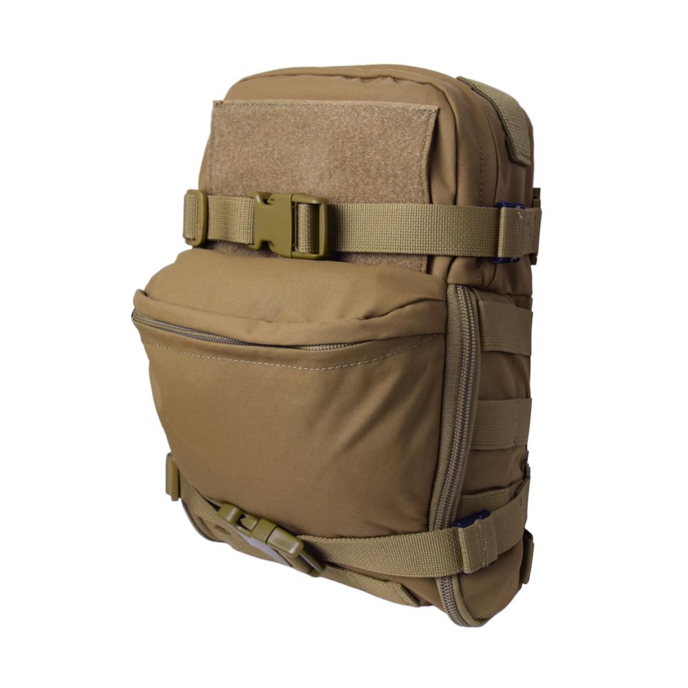Tactical Hydration Backpack for 2L Hydration Bladder, Lightweight Hydration Backpack MOLLE Water Carrier for 2L Hydration Bladder Reservoir Pack for Hiking Biking Running Climbing (Coyote Brown)
