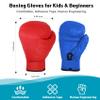 Micnaron 2 Pair Boxing Gloves for Men & Women, Boxing Training Gloves Suitable for Beginners & Kids, Professional Shockproof Leather Sparring and Training Gloves Set view 4