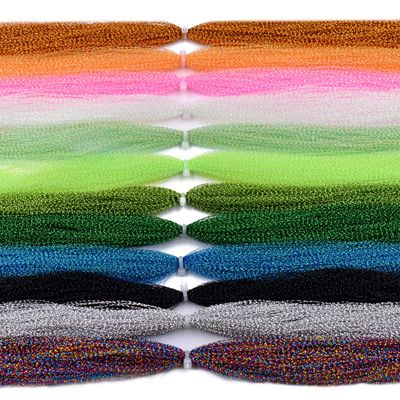 12 Color/Set Packs Crystal Flash Line Fly Fishing Tying Material Dry Flies (2-Crystal Flash Set B)