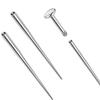 14g/16g/18g ASTM F136 Titanium Piercing Taper Insertion Pin for Internal Thread Tragus/Helix/Lip/Nose/Helix/Piercing Jewelry Cartilage Earrings Labret Nose Studs Stretcher Assistant Tool view 1