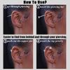 14g/16g/18g ASTM F136 Titanium Piercing Taper Insertion Pin for Internal Thread Tragus/Helix/Lip/Nose/Helix/Piercing Jewelry Cartilage Earrings Labret Nose Studs Stretcher Assistant Tool view 2