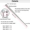 14g/16g/18g ASTM F136 Titanium Piercing Taper Insertion Pin for Internal Thread Tragus/Helix/Lip/Nose/Helix/Piercing Jewelry Cartilage Earrings Labret Nose Studs Stretcher Assistant Tool view 4