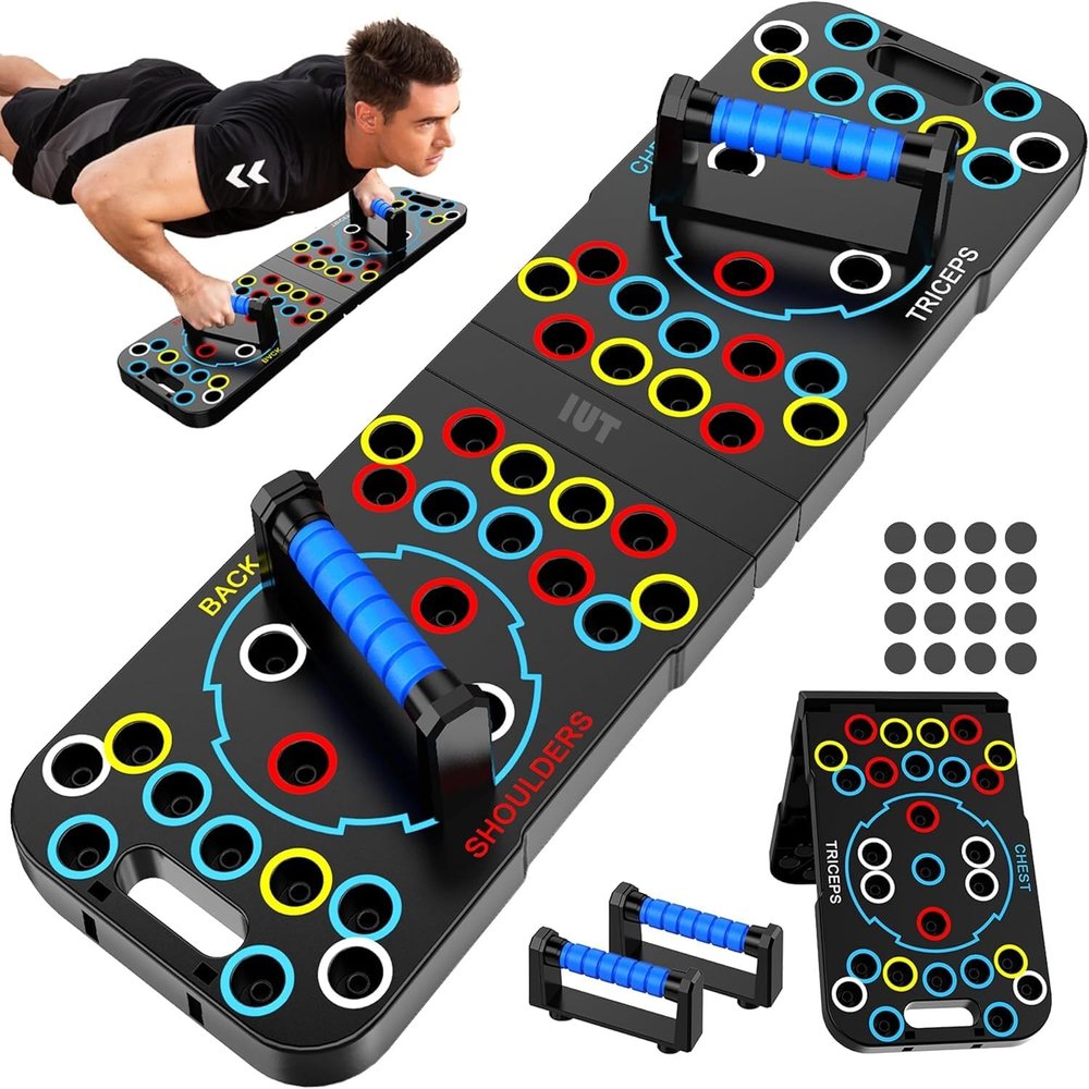 56-in-1 Push Up Board, Multi-function Foldable Push Up Bar, Portable Push Up Handles for Floor, Push Up Board, Multi-function Detachable Push Up Bar, Portable Push up Handles for Floor