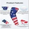 Mcolics Arm Sleeves UV Protection Arm Cover Cooling Elbow Shooter Sleeves for Outdoors Driving Cycling Basketball Running (Red/Black, XX-Large) view 3