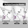leikefitness Folding Stationary Bike Recumbent Exercise Bike w/Arm Resistance Bands-Pulse Sensor-LCD Monitor and Easy to Assemble Indoor Cycling Bike 2280 (PURPLE) view 4