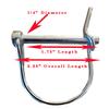Bicycle Trailer Hitch with Locking Clip to Connect to Dog Trailer Arm view 4