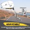 Pairs of Distinctive Skull Skeleton Hand Bike Mirror, Bicycle Mirrors for Handlebars with Mount Holder Clamp Adaptor 10mm for Scooter Moped Bike Standard Bike Motorcycle (Gold) view 2