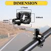 Pairs of Distinctive Skull Skeleton Hand Bike Mirror, Bicycle Mirrors for Handlebars with Mount Holder Clamp Adaptor 10mm for Scooter Moped Bike Standard Bike Motorcycle (Gold) view 3