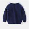 Children Toddler Kids Infant Baby Boys Girls Long Sleeve Cartoon Embroidery Patchwork Little Boy Coat (Navy, 2-3 Years) view 2