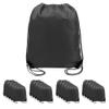 BeeGreen 20 pieces Wholesale Black Drawstring Backpack Bags Cinch Bags Bulk Heavy Duty String Backpack Machine Washable Lightweight Sackpack Outdoor Sport Bags for Men Women view 1