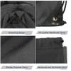 BeeGreen 20 pieces Wholesale Black Drawstring Backpack Bags Cinch Bags Bulk Heavy Duty String Backpack Machine Washable Lightweight Sackpack Outdoor Sport Bags for Men Women view 4