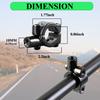 Pairs of Distinctive Skull Skeleton Hand Bike Mirror, Bicycle Mirrors for Handlebars with Mount Holder Clamp Adaptor 10mm for Scooter Moped Bike Standard Bike Motorcycle (Green) view 3