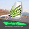 Pairs of Distinctive Skull Skeleton Hand Bike Mirror, Bicycle Mirrors for Handlebars with Mount Holder Clamp Adaptor 10mm for Scooter Moped Bike Standard Bike Motorcycle (Green) view 4