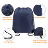 BeeGreen 20 pieces Wholesale Navy Blue Drawstring Backpack Bags Cinch Bags Bulk Heavy Duty String Backpack Machine Washable Sackpack Sport Bags for Men Women view 3