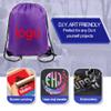 BeeGreen 20 pieces Wholesale Purple Drawstring Backpack Bags Cinch Bags Bulk Heavy Duty String Backpack Machine Washable Halloween Sackpack Outdoor Sport Bags for Men Women view 2