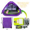 BeeGreen 20 pieces Wholesale Purple Drawstring Backpack Bags Cinch Bags Bulk Heavy Duty String Backpack Machine Washable Halloween Sackpack Outdoor Sport Bags for Men Women view 3