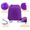 BeeGreen 20 pieces Wholesale Purple Drawstring Backpack Bags Cinch Bags Bulk Heavy Duty String Backpack Machine Washable Halloween Sackpack Outdoor Sport Bags for Men Women view 4