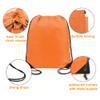 BeeGreen Orange 20 pieces Drawstring Backpack Bags Cinch Bags Bulk Heavy Duty Thanksgiving Bags to Hold Pumpkin Machine Washable Lightweight Sackpack Bags for Men Women view 3