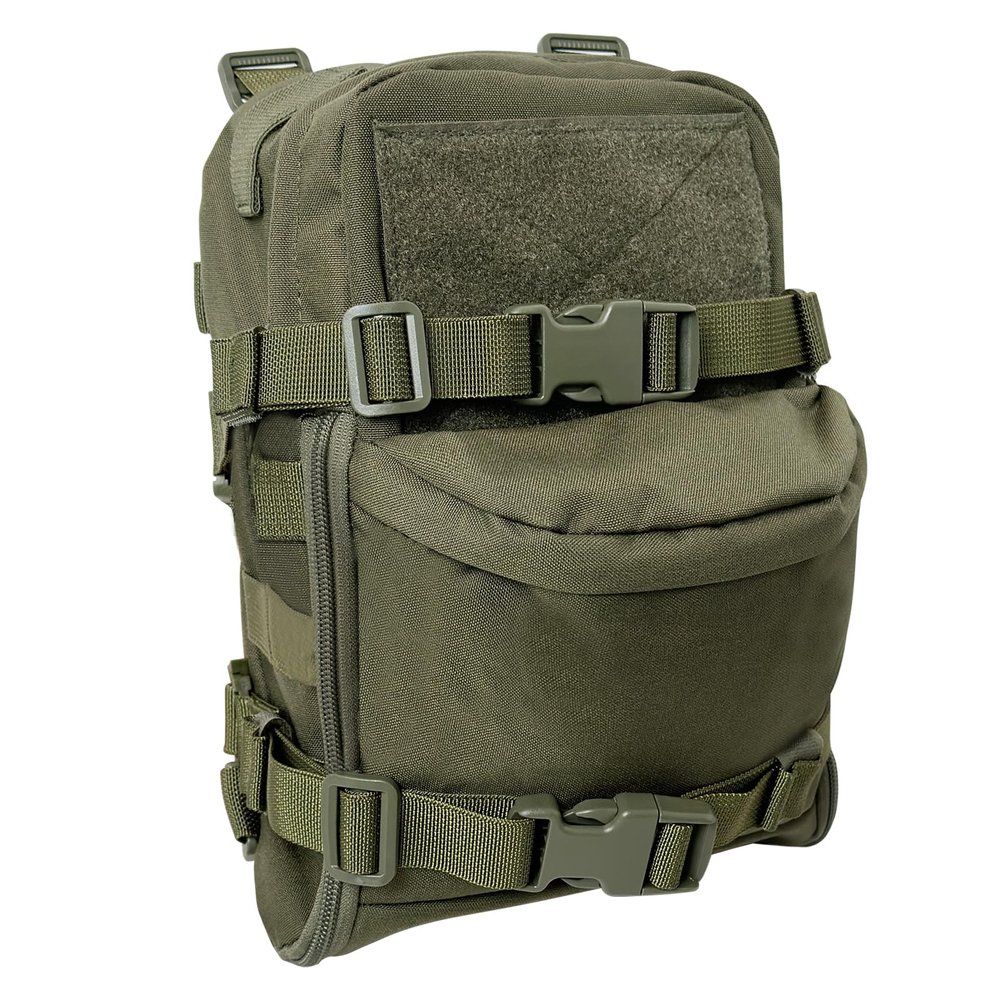 Tactical MOLLE Hydration Pack for 2L Hydration Water Bladder 500D Lightweight Nylon Hydration Pack for Hiking Running Biking and Climbing (Ranger Green)