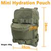 Tactical MOLLE Hydration Pack for 2L Hydration Water Bladder 500D Lightweight Nylon Hydration Pack for Hiking Running Biking and Climbing (Ranger Green) view 4