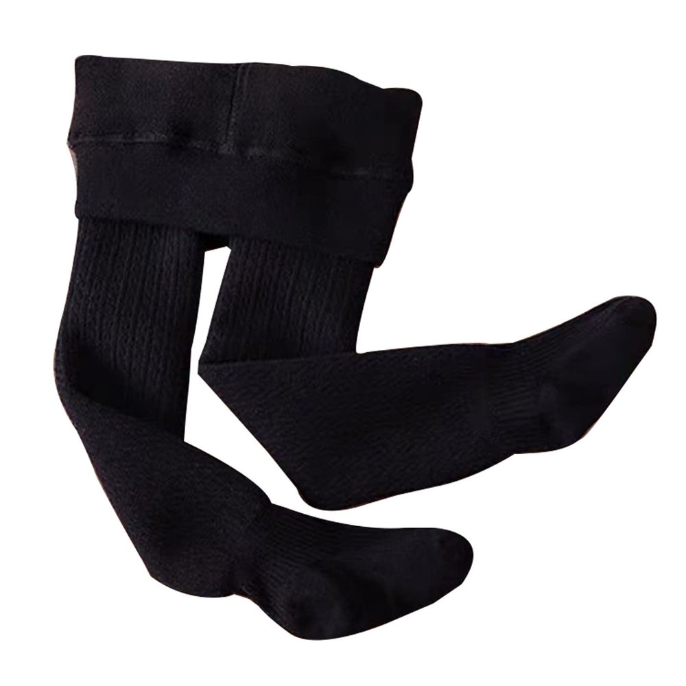 Toddler Kids Baby Girls Cotton Fleece Lined Solid Warm Leggings Pantihose Stretchy Basic Baby (Black, 6-7 Years)