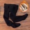 Toddler Kids Baby Girls Cotton Fleece Lined Solid Warm Leggings Pantihose Stretchy Basic Baby (Black, 6-7 Years) view 4