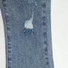 KIDSCOOL SPACE Little Girls Jeans,Ripped Holes Stretchy Bell-Bottom Slim Boot Cut Denim Pants,Blue,3-4 Years view 3