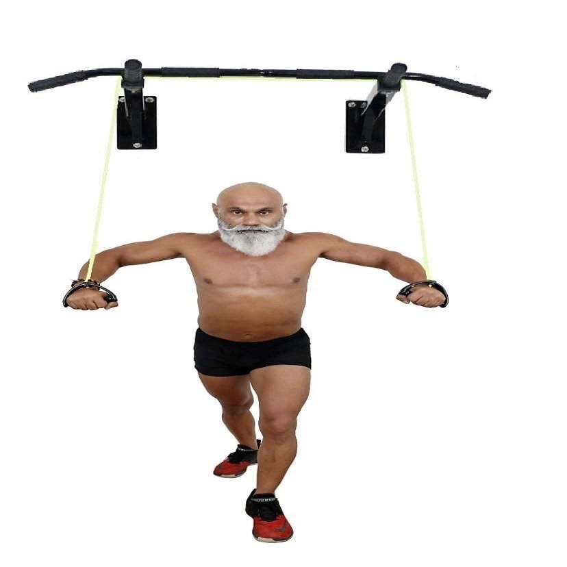 Spancare Fitness Wall Mounting Pull up Bar - Chin Up Bar Solid Fitness with Resistance