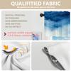 BaoNews Blue Grey Watercolor Ombre Blue Kitchen Valances for Windows, Blackout Valances Curtains Multilayer Polyester Drapes for Kitchen Bedroom 2 Pack 52X16 Inches view 3