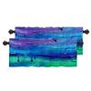 BaoNews Colorful Abstract Oil Kitchen Valances for Windows,Pink Marble Brush Blackout Valances Curtains Multilayer Polyester Drapes for Kitchen Bedroom 2 Pack 52X16 Inches view 1