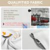 BaoNews Oil Painting Canvas Kitchen Valances for Windows,Street View of London River Bus Bridge Blackout Valances Curtains Multilayer Polyester Drapes for Kitchen Bedroom 2 Pack 52X16 Inches view 3